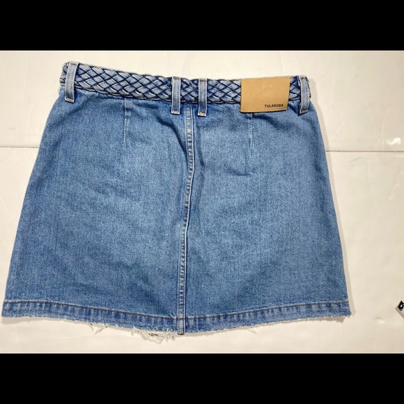 Tularosa Revolve 100% Cotton Woven Madelyn Mini Skirt In Fuji Size 29 - Picture 5 of 16